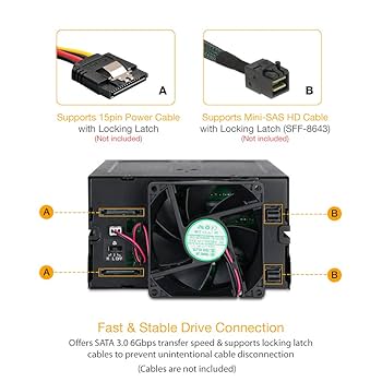 Amazon.com: ICY DOCK 8 Bay 2.5 SAS/SATA HDD/SSD Hot Swap